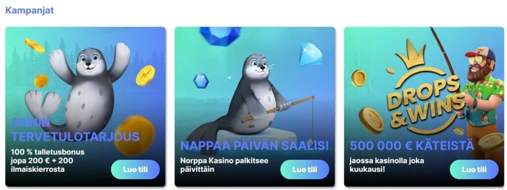 Norppa kasino kampanjat