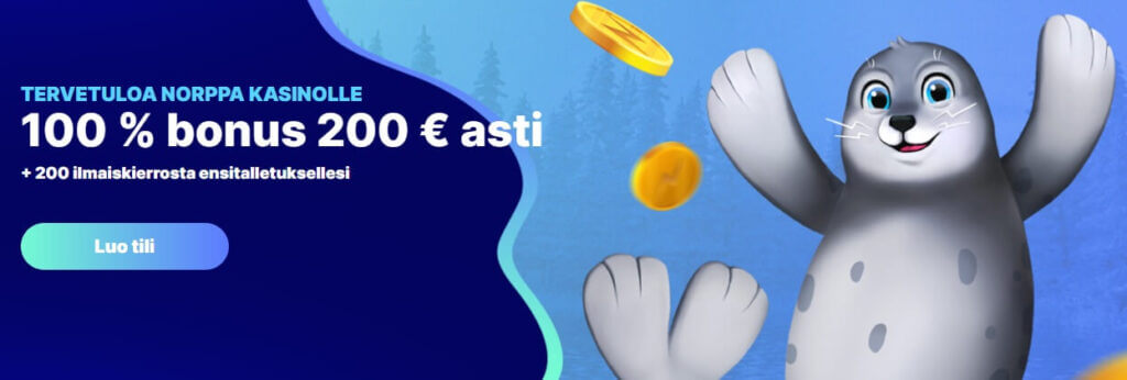 Norppa Kasino tervetuliaisbonus
