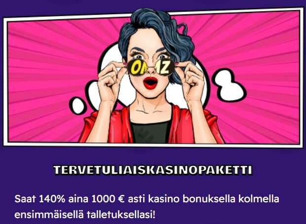 Oh My Zio tervetuliaispaketti