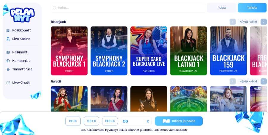 pelaanyt livekasino suomicasinocom