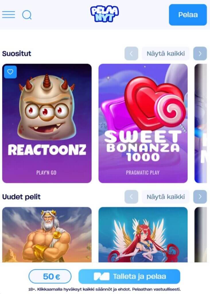 pelaanyt mobiili suomicasinocom