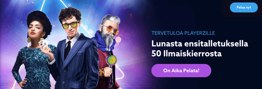 Playerz tervetuliaisbonus