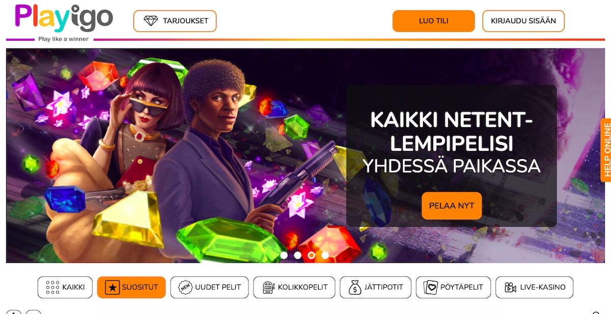 Playigo etusivu