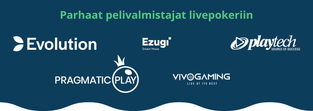 Parhaat livepokerin pelivalmistajat