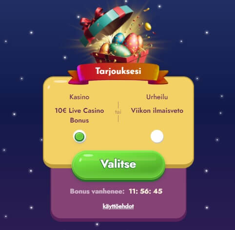 Powbet pääsiäistarjous kasinolle