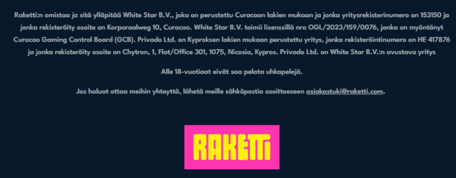 Raketti lisenssi