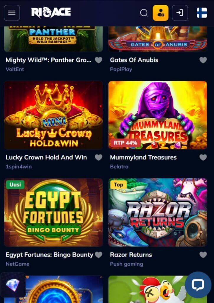 rioace mobiili suomicasinocom