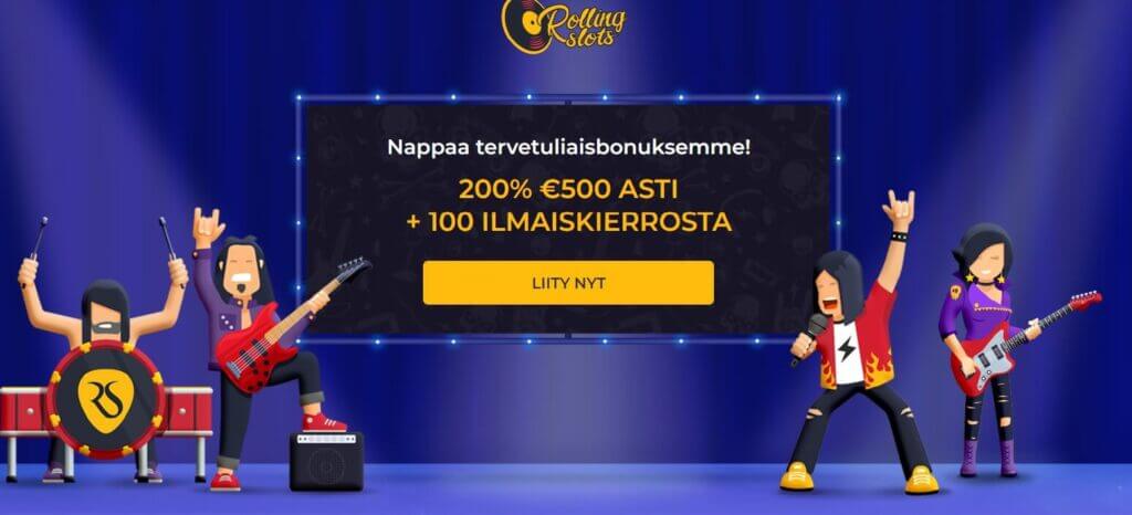 Rolling Slots tervetuliaisbonus