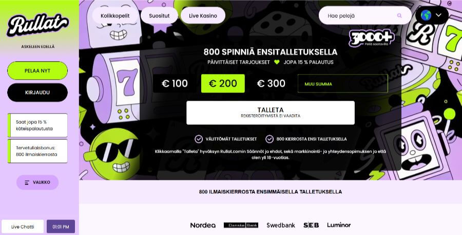 rullat etusivu suomicasinocom