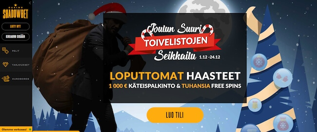 Shadowbet tarjoaa jännittäviä pelihetkiä! Shadowbet nauti jännittävästä tunnelmasta