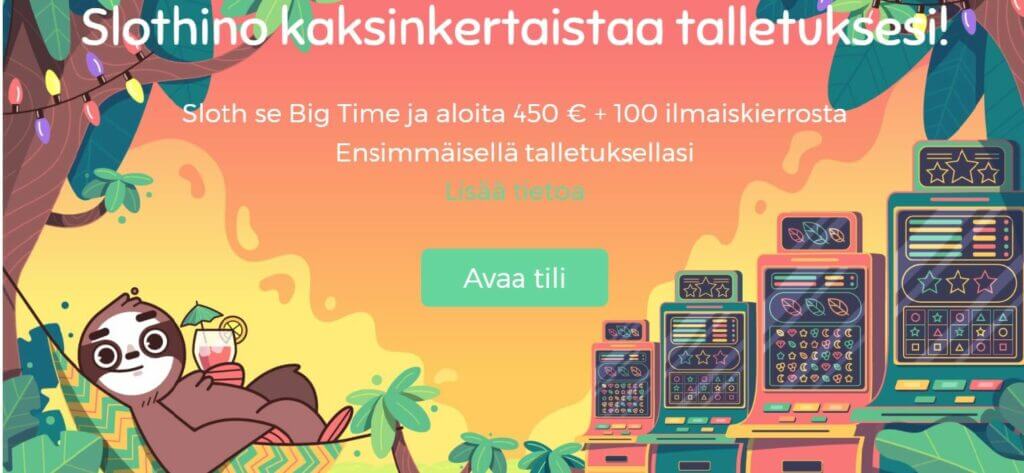 Slothino tervetuliaistarjous