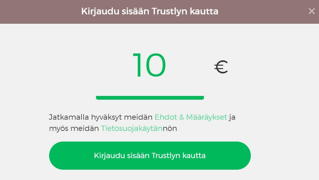 Slothino pelitili Trustly