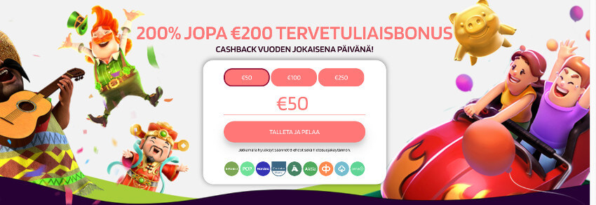 Slotparadisen bonus 200 €
