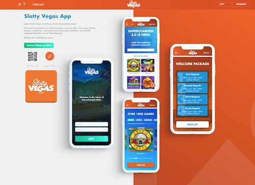 Slotty Vegas mobiiliapp 