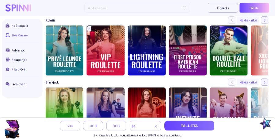 spinni livekasino suomicasinocom