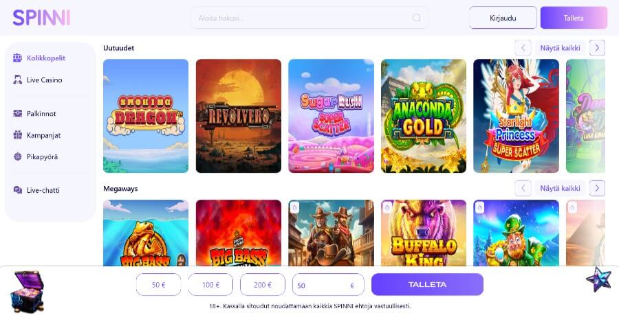 spinni peliaula suomicasinocom