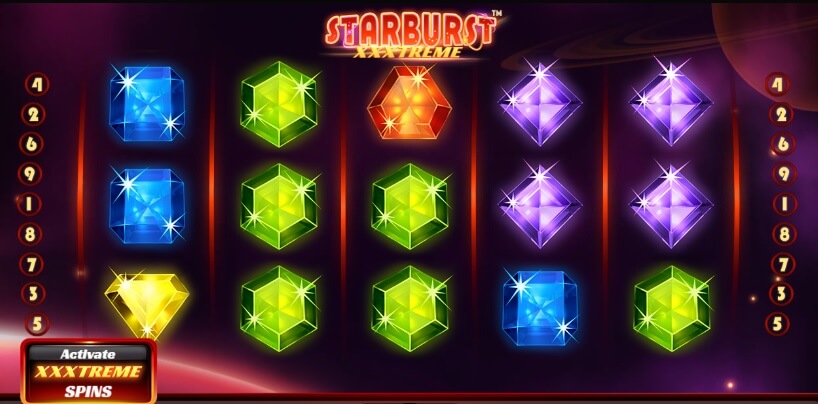 Starburst XXXtreme symbolit ja voitot