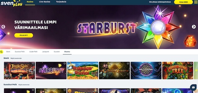 SvenPlay pelivalikoimaa Svenplay pelivalikoimaa