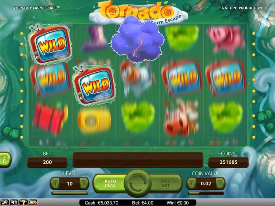 Tornado: Farm Escape arvostelu wild symboli