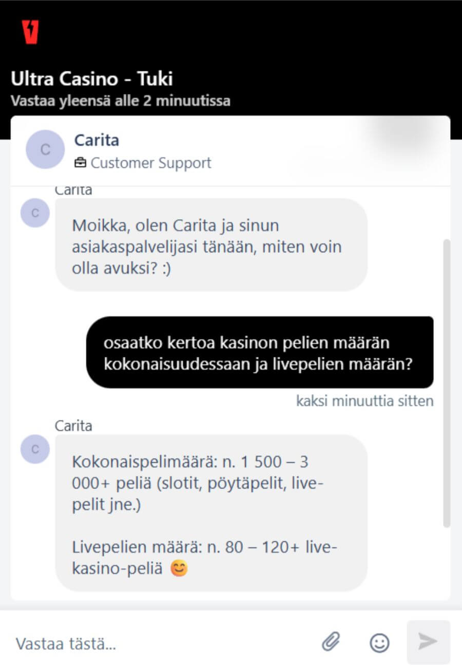 ultra asiakaspalvelu suomicasinocom
