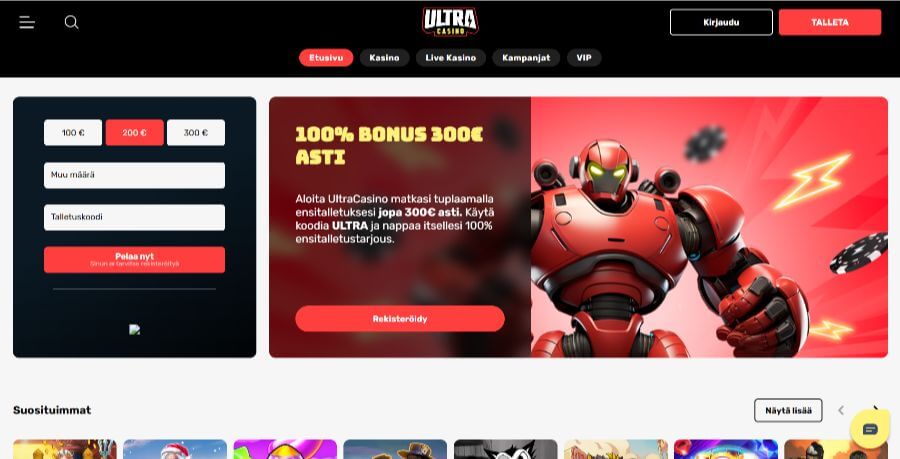 ultra etusivu suomicasinocom