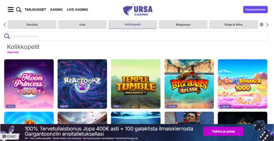 ursa peliaula suomicasinocom