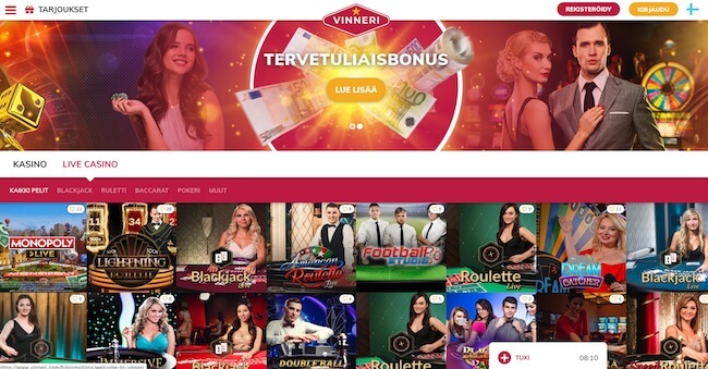 Livekasino Vinneri livekasino