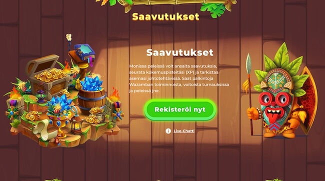 Saavutukset kasinolla 