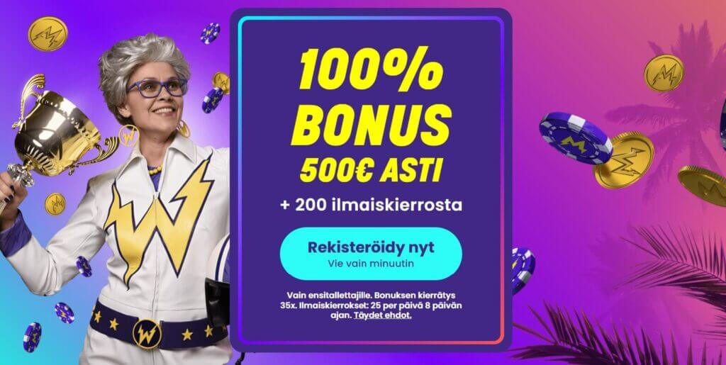 Wildz tervetuliaisbonus