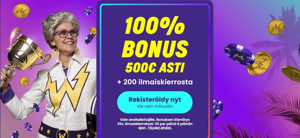 Wildz tervetuliaisbonus