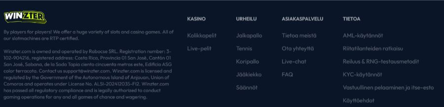 winzter lisenssi suomicasinocom