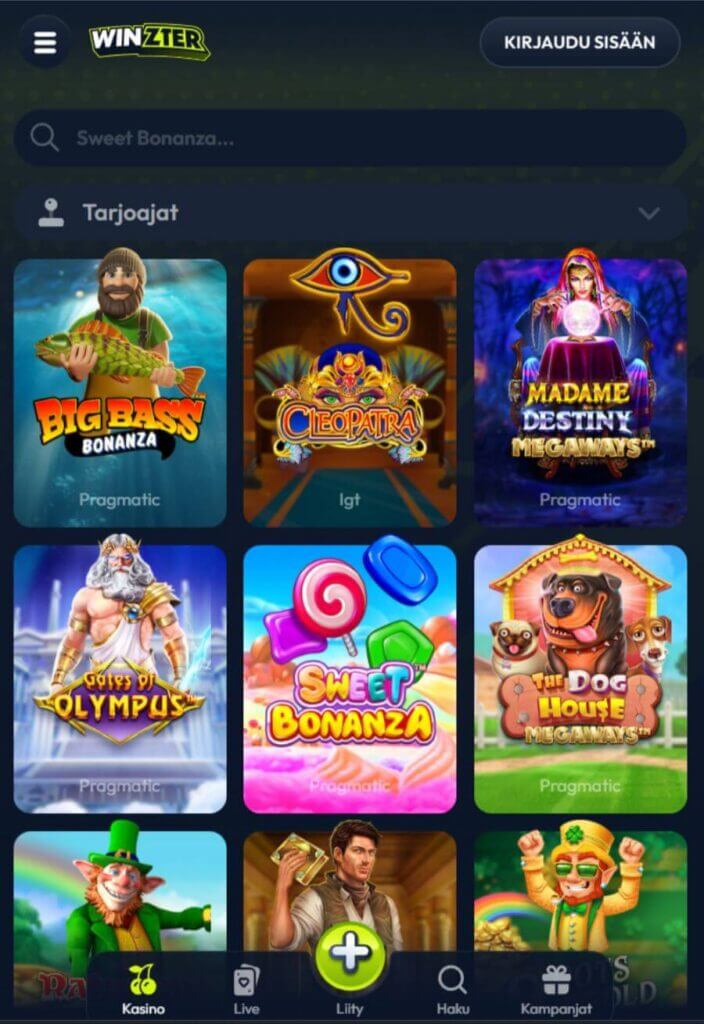 winzter mobiili suomicasinocom