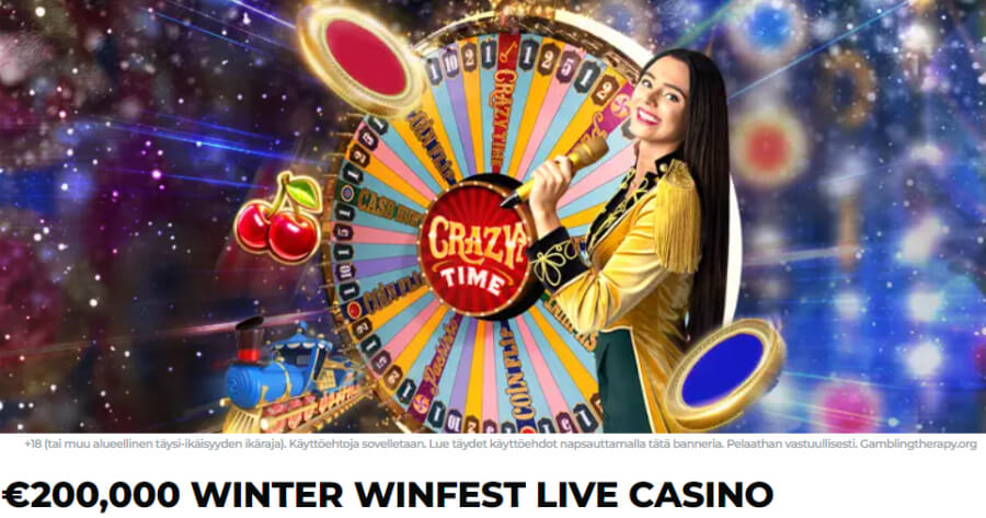 Energy Casino WinFest-livekasino turnaus