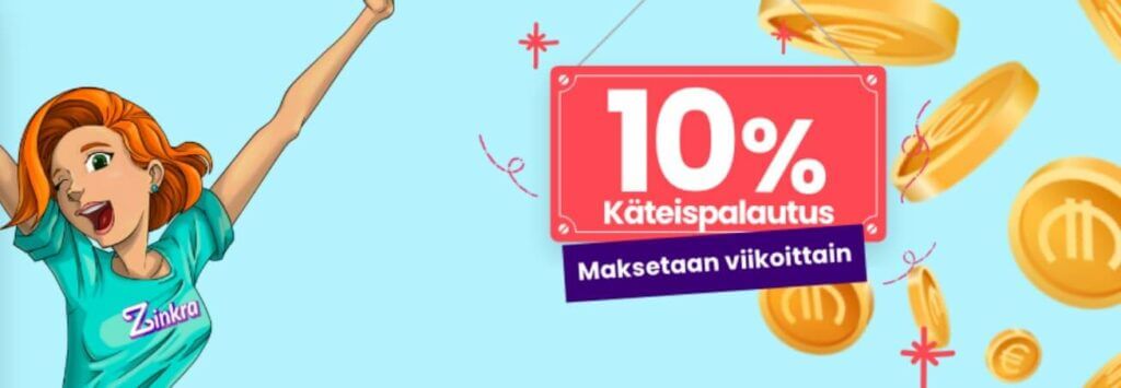 Zinkra käteispalautus